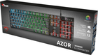 Клавіатура дротова Trust GXT 835 Azor Illuminated Gaming Keyboard USB (TR23651) - зображення 8