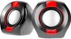 System akustyczny Real-El S-50 Czarno-Czerwony (EL121100008) - obraz 1