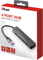 Hub USB Trust Halyx 4 porty USB-A 3.2 Aluminium (TR23327) - obraz 9