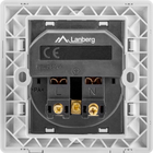 Розетка Lanberg Schuko Socket 2 USB Port 2.1A Біла (AC-WS01-USB2-F) - зображення 4