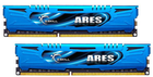 Оперативна пам'ять G.Skill DDR3-2400 16384MB PC3-19200 (Kit of 2x8192) Ares LP Series Blue ( F3-2400C11D-16GAB) - зображення 1