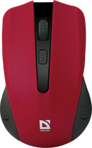 Миша Defender Accura MM-935 Wireless Red-Black (52937) - зображення 1