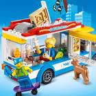 Zestaw klocków LEGO City Great Vehicles Furgonetka z lodami 200 elementów (60253) - obraz 5