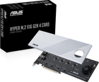 Плата-адаптер Asus PCIe Hyper M.2 X16 PCIe 4.0 X4 Expansion Card GEN 4 — 256 Gbps (90MC08A0-M0EAY0) - зображення 4