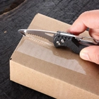 Брелок-нож для ключей и распаковки 108 мм Зеленый с серебристым лезвием (sv101332gr) - изображение 3