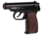 Пістолет стартовий Retay ПМ пістолет Макарова 9 mm сигнально-шумовий пугач під холостий патрон чорний MS - зображення 3