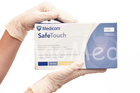 Латексные перчатки Medicom SafeTouch Strong (5,5 г) текстурированные без пудры размер XL 100 шт. Белые - изображение 1
