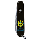 Нож складной 91 мм, 12 функций Victorinox SPARTAN UKRAINE Черный/Трезубец с сердцем + I love Ukraine - изображение 3
