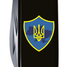 Ніж складаний 91 мм, 12 функцій Victorinox SPARTAN UKRAINE Чорний/Трезубець на щиті - зображення 3