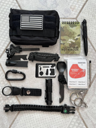 Набор Туристический 16 in1 , фонарик , аварийный набор инструментов, выживание - изображение 2