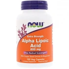 Натуральная добавка Now Foods Alpha Lipoic Acid 600 Капсулы