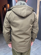 Куртка тактическая WOLFTRAP, Softshell, цвет Олива, размер XXL, зимняя флисовая куртка для военных - изображение 4