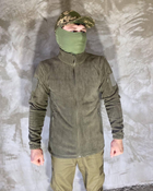 Армійська Кофта флісова VOGEL кишені на рукавах Колір оливковий M - зображення 3