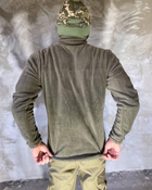 Армейская Кофта флисовая VOGEL карманы на рукавах Цвет оливковый L - изображение 14