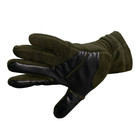 Тактичні рукавиці флісові Olive Size L - изображение 1