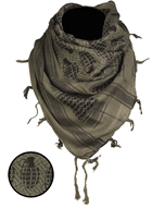 Арафатка шарф-шемаг тактична Mil-Tec One size Олива, Чорний HALSTUCH 110X110 (12609001) - изображение 1