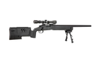Снайперська гвинтівка Specna Arms M62 SA-S02 Core With Scope and Bipod Black - изображение 4