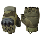 Тактические перчатки беспалые Ironbull Commander Khaki XL (U34001) - изображение 1