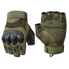 Тактические перчатки беспалые Ironbull Commander Khaki M (U34001) - изображение 1