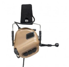 Навушники активні тактичні з мікрофоном Earmor M32 MOD3 Coyote - зображення 4