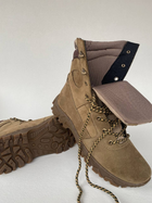 Берцы тактическая обувь натуральная гидрофобная кожа усиленная пятка и носок 44 Койот - изображение 7