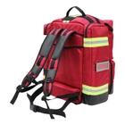 Рюкзак парамедика професійний KEMP Red Ultimate Tarpaulin EMS Backpack - зображення 2