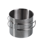 Кружка із нержавіючої сталі 800мл Mil-Tec TRINKBECHER STAINLESS STEEL 800 ML (DRAHTGRIFFE) (14602800)