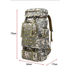Тактичний рюкзак М13 70 літрів піксель - зображення 4