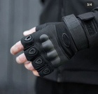Перчатки тактические с открытыми пальцами Oakley Черный L - изображение 4
