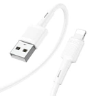 Кабель HOCO X83 Victory charging data cable for Lightning 2A/1m. White
