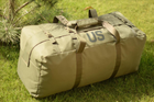 Большой военный тактический баул сумка тактическая US 130 литров цвет хаки для передислокации - изображение 2