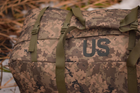 Армійський військовий тактичний баул сумка тактична US 130 літрів колір піксель для передислокації - зображення 4