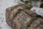 Військовий тактичний баул сумка тактична US 130 л колір піксель для передислокації - зображення 5