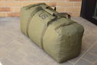 Большой военный тактический баул сумка тактическая US 130 литров цвет хаки для передислокации - изображение 7