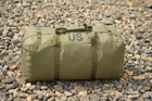 Большой военный тактический баул сумка тактическая US 130 литров цвет олива для передислокации ЗСУ - изображение 7