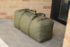 Большой военный тактический баул сумка тактическая US 130 литров цвет олива для передислокации - изображение 9