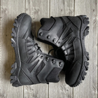 Берцы тактические ботинки SlimTex + Флис высокие кожа Черные размер 43 - изображение 1