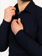 Koszulka polo męska z długim rękawem Vela Blu V22012N-663 M Granatowa (2000381900041) - obraz 3