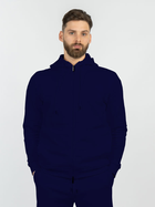 Bluza męska rozpinana streetwear z kapturem Vela Blu V22016N-663 L Granatowa (2000381935050) - obraz 1