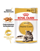 Mokra karma dla kotów ROYAL CANIN Maine Coon - saszetki 12x85g (9003579001202) - obraz 3