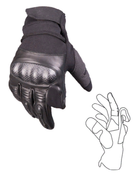 Рукавиці тактичні шкіряні полнопалые Mil-tec із захистом чорні (12504402_S) розмір S - зображення 3