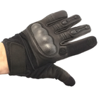 Перчатки тактические кожаные полнопалые Mil-tec с защитой черные (112504402_2XL) размер 2XL - изображение 9