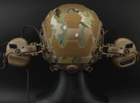 Крепление адаптер чебурашка на шлем каску для наушников Impact Sport, Earmor, Wаlker`s, Peltor (Coyote) (150520) - изображение 10