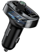 FM-трансмітер Baseus T-Typed MP3 Car Charger S-09A Black (CCTM-01) - зображення 5