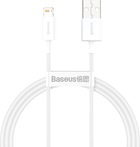 Kabel Baseus Superior Series Fast Charging Lightning 2.4A 1m Biały (CALYS-A02) - obraz 1