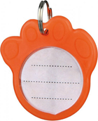 Медальйон-Адреснік для собак для собак Trixie 2277 лапка Помаранчевий (4011905022772) - зображення 1