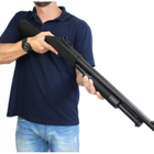 Страйбольное помповое ружье Винчестер Cyma ZM 61A на пульках 6 мм, металл Чёрный - изображение 5