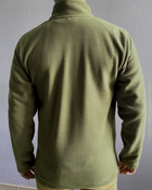 Комплект військова футболка з довгим рукавом + тактична флісова кофта (подовжена) Cedra Military L Оливковий + Піксель - зображення 8