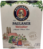 Упаковка пива Paulaner Weissbier світле нефільтроване 5.5% 0.5 л x 4 шт (4066600392811)