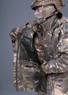 Тактична штурмова куртка UATAC Gen 5.2 L Мультикам FOREST Ліс з флісовою парою - зображення 7